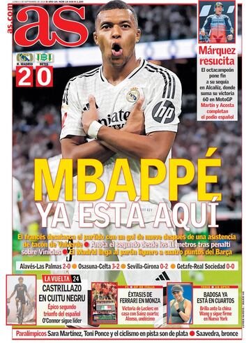 Las portadas de AS de septiembre