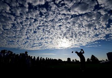 Rob MacIntyre durante la Walker Cup 2017, torneo amateur en el que se enfrentan dos equipos de golfistas de Estados Unidos y de Gran Breta?a-Irlanda.