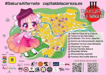 Cartel de la III edición del Sakura de Alfarnate / Ayuntamiento de Alfarnate