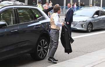 José Luis Martínez-Almeida llega a la parroquia del Sagrado Corazón y San Francisco de Borja donde va a contraer enlace con Teresa Urquijo Moreno.