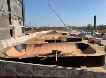 Así se construyó el skatepark outdoor de X-Madrid.