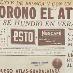 Así reaccionaron los medios hace 68 años con el Atlas Campeón