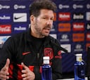 Simeone corta estos 55" de su rueda de prensa y explica...