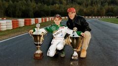 Vettel y Schumacher en 1999.