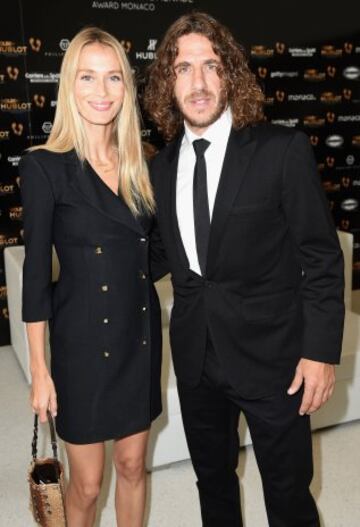 Carles Puyol y Vanessa Lorenzo.