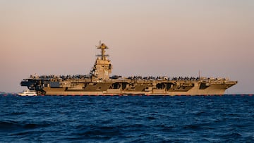 On Thursday, July 27, 2023, the US aircraft carrier the USS Gerald R. Ford pulled into Athens for its third port call of the summer deployment.The USS Gerald Ford, the lead ship of its class in the United States Navy, bears the name of the 38th President of the United States, Gerald Ford. President Ford’s World War II naval service involved combat duty aboard the light aircraft carrier Monterey in the Pacific Theater.The US aircraft carrier was first spotted entering the Mediterranean earlier in June. Washington has maintained an extended carrier presence in the region since the Russian invasion of Ukraine.