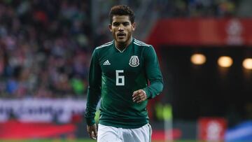 Foto durante el partido Polonia vs México, amistoso de preparación rumbo a la Copa Mundial de la FIFA Rusia 2018 en el Estadio Arena Gdansk, Gdansk, en la foto: Jonathan Dos Santos, México.