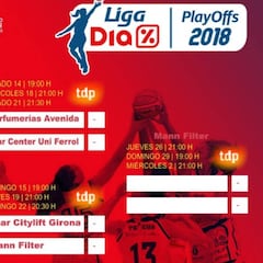 Avenida-Ferrol y Girona-Mann Filter, las semis de la Liga DIA