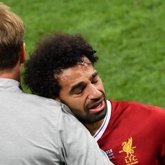 La lesión de Mohamed Salah en imágenes