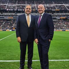 Gianni Infantino, testigo de la final de la Copa Oro