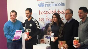 Presentación de la Recogida Solidaria de alimentos de la Red Íncola y la Fundación Real Valladolid.