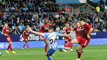 Rubén Castro, en la acción del 1-0 al Zaragoza.