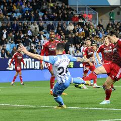 Aprobados y suspensos del Málaga: Rubén Castro supera a Quini