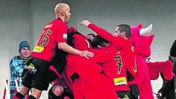 <b>ALEGRÍA. </b>Los jugadores mallorquinistas han recuperado la alegría.