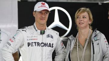 Schumacher junto a Sabien Kehm en una foto de archivo.