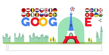 La Eurocopa 2016 de Francia en un doodle