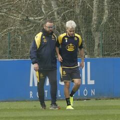 Mella, entre algodones para el partido ante el Lugo