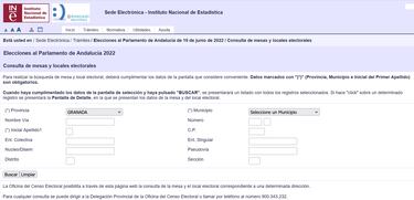 Dónde votar en Granada | ¿Qué colegio me toca en las elecciones y cómo saber mi mesa electoral?