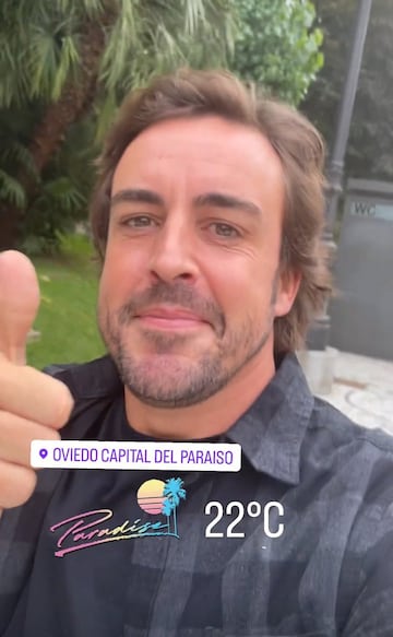 Fernando Alonso en su página de Instagram.