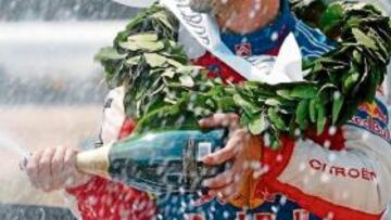 <b>EL MEJOR. </b>Loeb llevó su Citroën al triunfo en Grecia y al liderato.