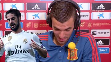 La risilla incómoda de Ceballos al preguntarle por la 'guerra' Isco-Solari