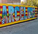 El mural que derriba muros en Barcelona es de trazo argentino