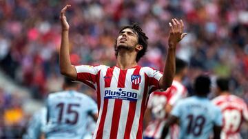 João Félix jugando con el Atlético ante el Celta
