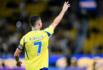 Al Nasr's Cristiano Ronaldo celebrates