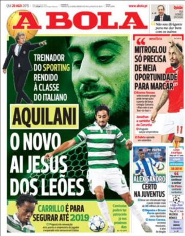 Portadas de la prensa deportiva