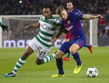 Gelson Martins y Lucas Digne.