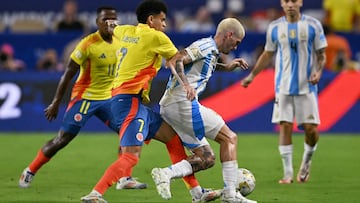 Argentina duplica la nómina de Colombia en las Eliminatorias