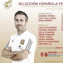 Ángela Sosa, Esther y Marta Cardona, novedades en la lista de Vilda