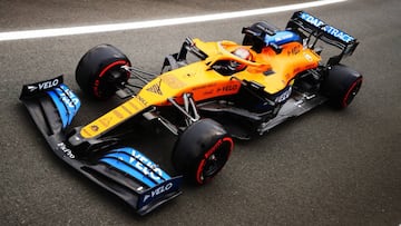 Carlos Sainz (McLaren MCL35). Silverstone, F1 2020.