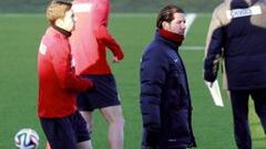 Sesión con suplentes y de recuperación tras la derrota