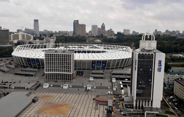 El Olímpico de Kiev se empieza a preparar para la final de la Champions