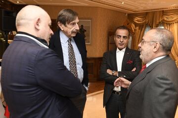 Antonio Papell (escritor), Mohammed Jaham Al Kuwari (embajador de Qatar en España) y Alfredo Relaño (director de Diario As).