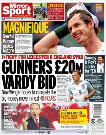 Portadas de la prensa mundial