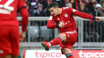 James Rodríguez, jugador del Bayern Múnich