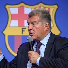 What did FC Barcelona President Joan Laporta say about Real Madrid in the Negreira press conference?