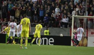 Sevilla-Maribor. 2-1. Vrsic anota el primer tanto del Maribor.