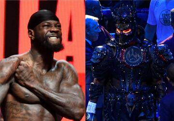 El grande del box, Wilder, siempre hace su triunfal llegada a los cuadriláteros con excéntricos trajes, tal como en su última pelea con Tyson Fury. 