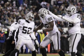 Las imágenes del último MNF entre los Eagles y Raiders