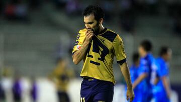 Jehú Chiapas durante un partido con los Pumas de la UNAM.