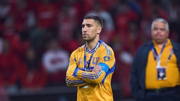 Fernando Gorriaran of Tigres during the final second leg match between Tigres UANL and Toluca, as part of the Liga BBVA MX, Torneo Apertura 2025 at Nemesio Diez Stadium, on December 14, 2025 in Toluca, Estado de Mexico, Mexico.