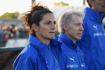 La exjugadora italiana con m芍s partidos con su selecci車n hizo historia al entrenar por primera vez a un equipo masculino en Italia. En 2016, Patrizia Panico que por aquel entonces era la asistente de Daniele Zorato en la sub-16 italiana, le sustituy車 durante dos partidos, convirti谷ndose en la primera mujer en conseguir esto. Actualmente es la entrenadora de la Fiorentina FC.