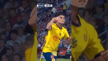 Recrean el golazo de Richard Sánchez al estilo de los Supercampeones