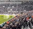 La hinchada del Newcastle molestando a Cristiano: él no se pudo contener
