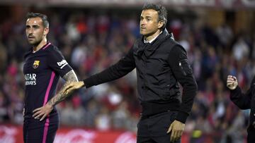 Luis Enrique: " Paco Alcácer ha estado soberbio..."