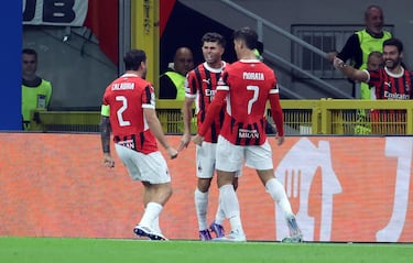 La estrella de la Selección de Estados Unidos continúa por buen camino en el conjunto Rossoneri y marcó su primer gol en la nueva UEFA Champions League.
(Photo by PIERO CRUCIATTI / AFP)