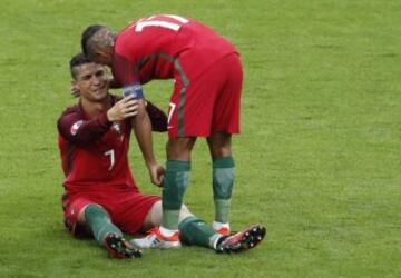 Cristiano Ronaldo se retiró de la final por lesión